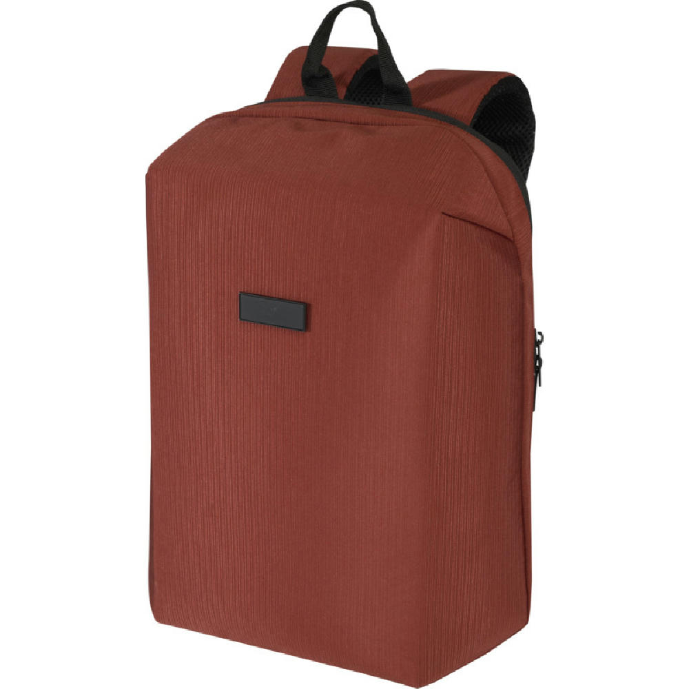 Luma 15" GRS Laptop-Rucksack aus recyceltem Material mit Diebstahlschutz 10L Werbeartikel