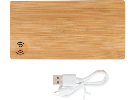 Product image Powerbank aus Bambus Walter bedrucken