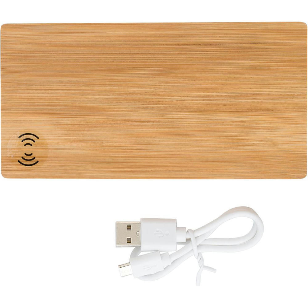 Product image Powerbank aus Bambus Walter Werbeartikel