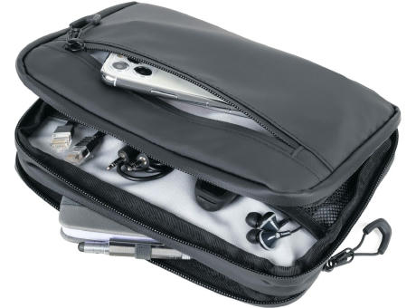 TROIKA Kabeltasche TROIKA BLACK TECH POUCH 2 Werbeartikel