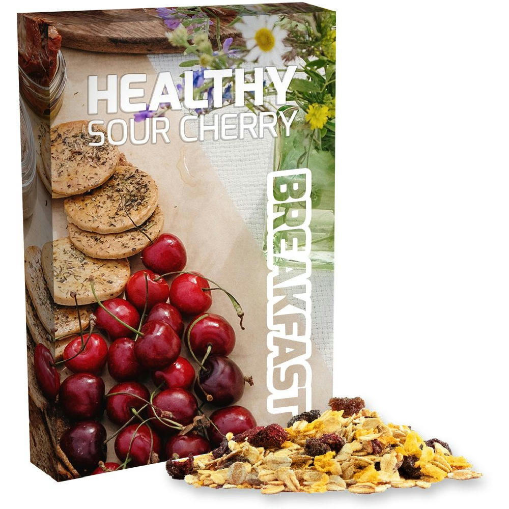 Product image Müsli Sauerkirsche, ca. 50g, Faltschachtel Werbeartikel