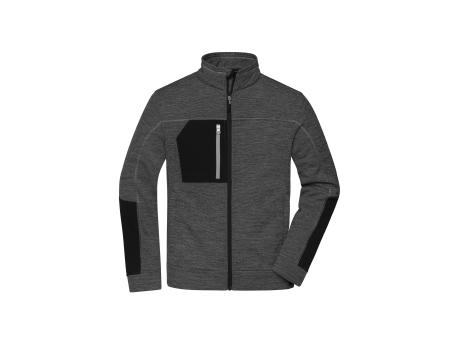 Product image Men's Structure Fleece Jacket - Pflegeleichte Strick-Fleecejacke für Arbeit und Freizeit Werbeartikel