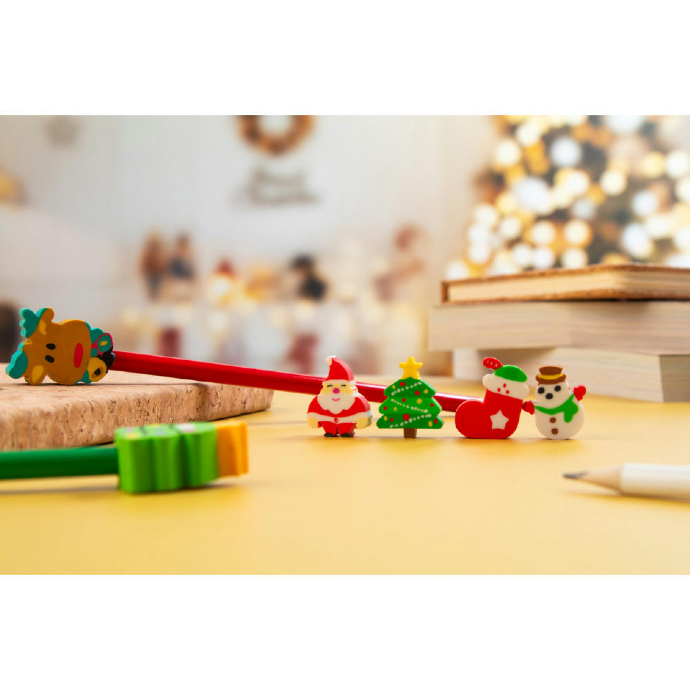 Weihnachts-Radierer-Set Sommaroy Werbeartikel