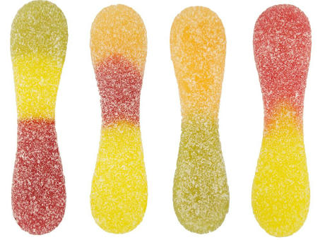 Saure Zungen im Flowpack,   1 Stück, Inhalt: Saure Zungen Werbeartikel