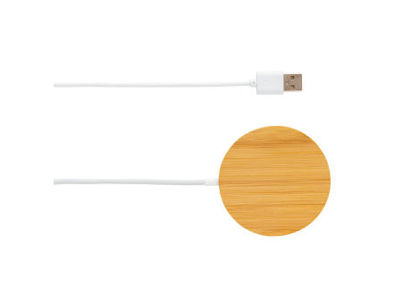 10W Bambus magnetischer Wireless Charger Werbeartikel