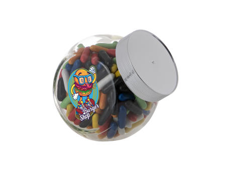 Product image Kleines Glas 0,4 Liter gefüllt mit Süßigkeiten Werbeartikel