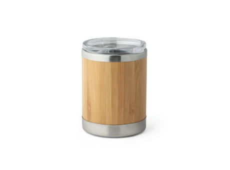 Product image LYCKA. Becher aus Bambus und Edelstahl, 350 ml bedrucken