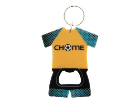 Flaschenöffner/Schlüsselanhänger Soccer Werbeartikel