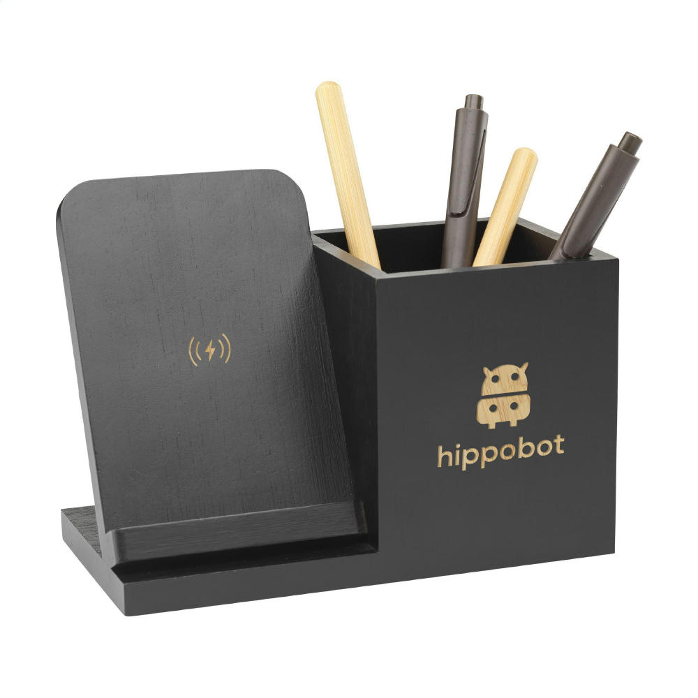 Product image Bamboo Boss 15W Ladestation/Stifthalter Werbeartikel
