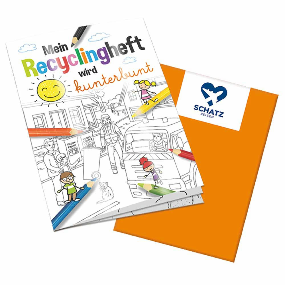 Product image Malbuch / Mal-Set A6 - Recycling - Malbuch neutral Werbeartikel