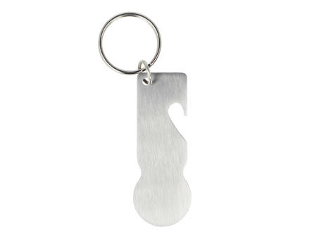 SS Schlüsselanhänger mit Einkaufswagenlöser bedrucken