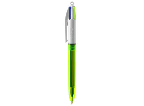 BIC® 4 Colours Fluo Kugelschreiber + lanyard bedrucken