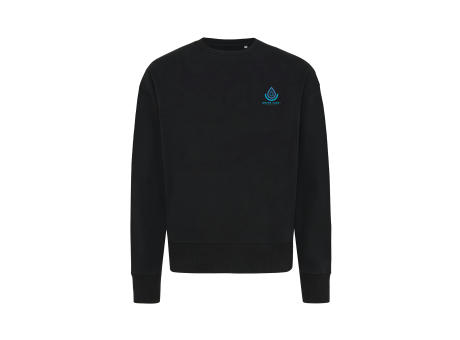 IQONIQ Kruger Relax-Rundhals-Sweater aus recycelt. Baumwolle bedrucken