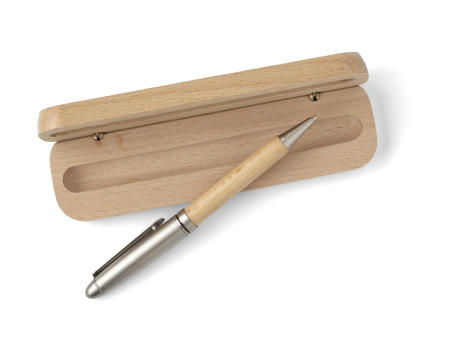 Kugelschreiber aus Buchenholz Tobias Werbeartikel