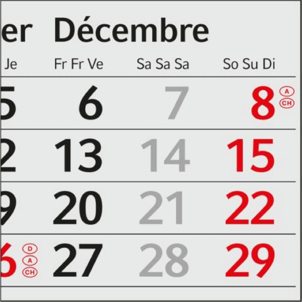 Tischkalender Desktop 3 Steel Edelstahl-Aufsteller gebürstet Werbeartikel