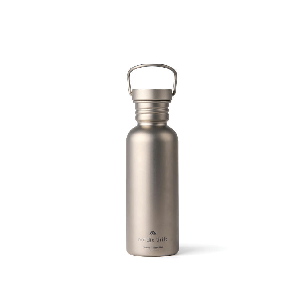 Nordic Drift Trail Ultraleichte Titan-Wasserflasche 600ml Werbeartikel