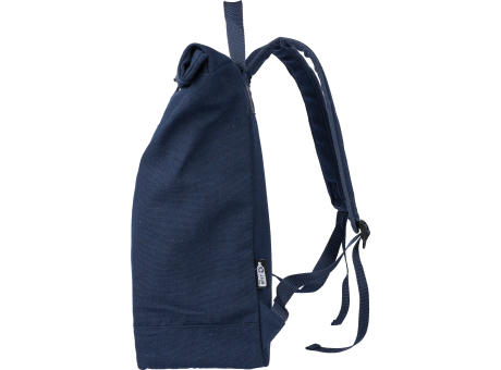 Rolltop-Rucksack Thaddeus aus recyceltem Poly-Baumwollgewebe (330 g/m2) bedrucken