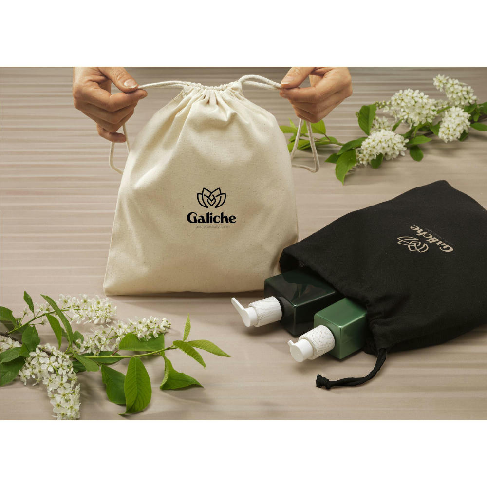 Gift Pouch Naturel GRS Recycled Cotton (150 g/m²) M Werbeartikel
