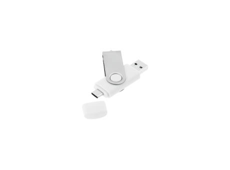 USB-Stick C05 Typ C USB 2.0 Flash Disk   1 GB Weiß bedrucken
