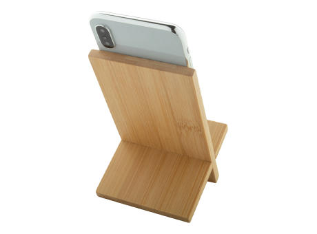 Handyhalter aus Bambus Gibba Werbeartikel