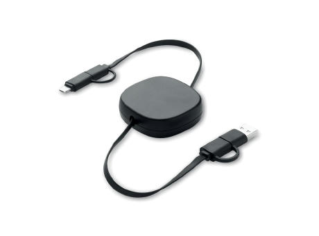 Product image Einziehbares Ladekabel 60W Werbeartikel