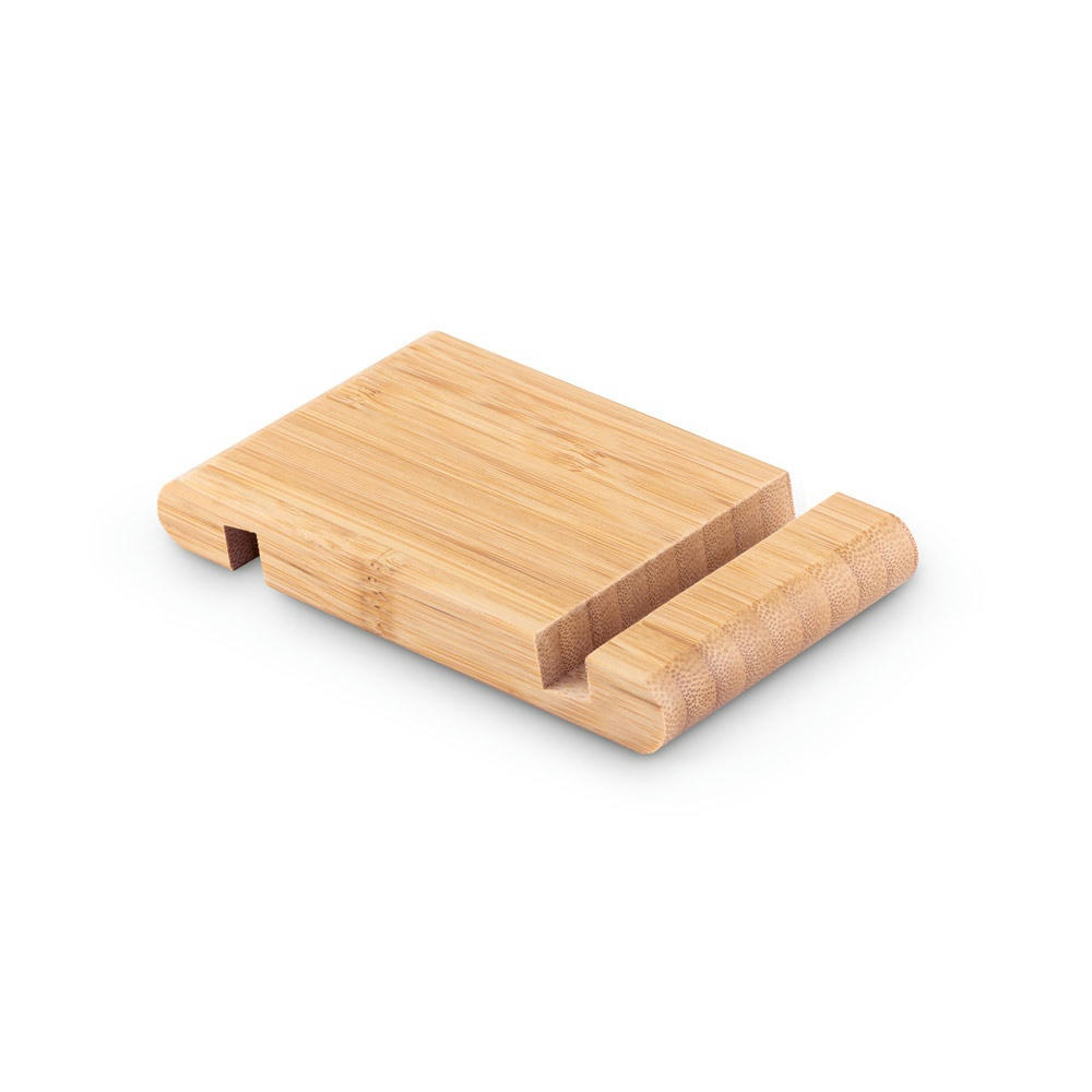 Product image HABER. Handyhalter aus Bambus Werbeartikel
