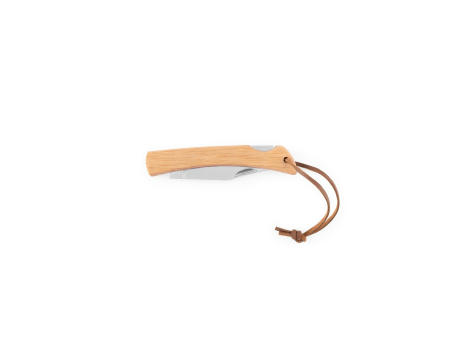 RANGER. Rasiermesser mit Klinge aus rostfreiem Stahl und Griff aus Bambus Werbeartikel