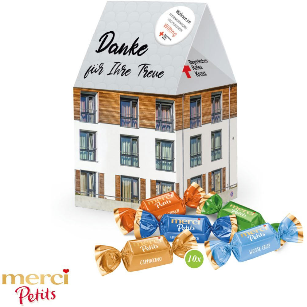 Product image 3D Präsent "Haus" mit Merci Petits Werbeartikel