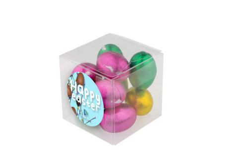 Product image Würfel mit Ostern Schokolade Werbeartikel