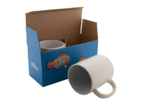 Individuelle Doppel-Tassenbox CreaBox Mug Double bedrucken