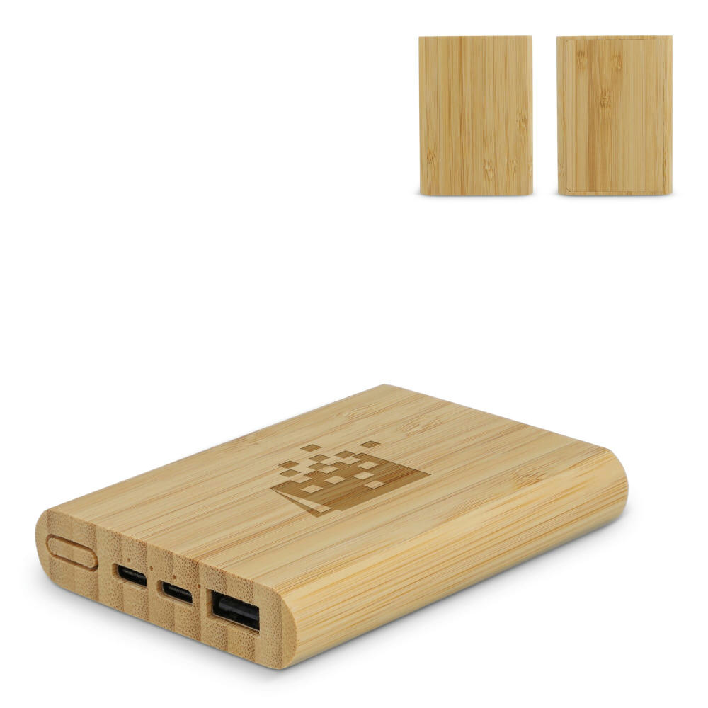 Product image Powerbank Bamboo 5000 mAh Werbeartikel