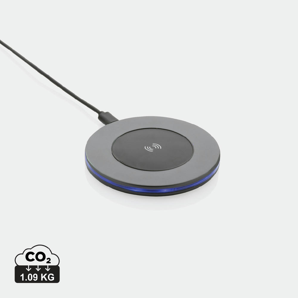 Product image Terra 10W Wireless Charger aus RCS recyceltem Aluminium Werbeartikel