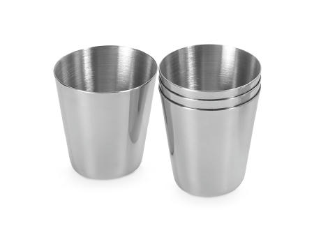 HIMALAYAS. Set mit 4 Edelstahlbechern 25 mL Werbeartikel