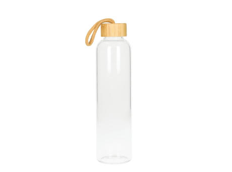 Product image Glasflasche mit Hülle "Bamboo" 0,75 l bedrucken