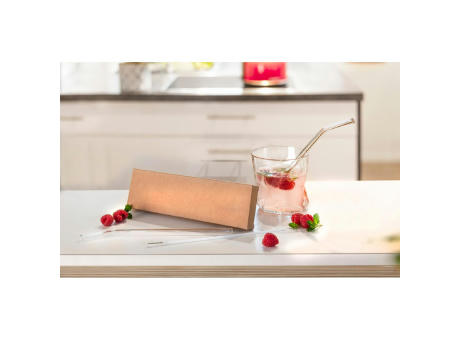 Strohhalm "Glas" Werbeartikel