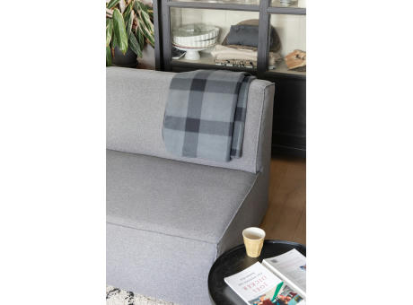Weiche karierte Fleece-Decke Werbeartikel