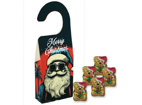 Product image Schoko-Weihnachtsbärchen, ca. 35g, Türhänger Box bedrucken