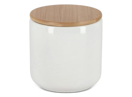 Product image Vorratsdose aus Keramik & Bambus 550 ml Werbeartikel