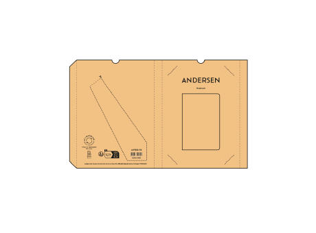 Andersen Notizbuch A5 recy. Papier 80gsm 196 Seiten Werbeartikel
