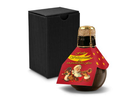 Product image Kleinste Sektflasche der Welt! Weihnachtsgruß - Inklusive Geschenkkarton in Gelb, 125 ml Werbeartikel