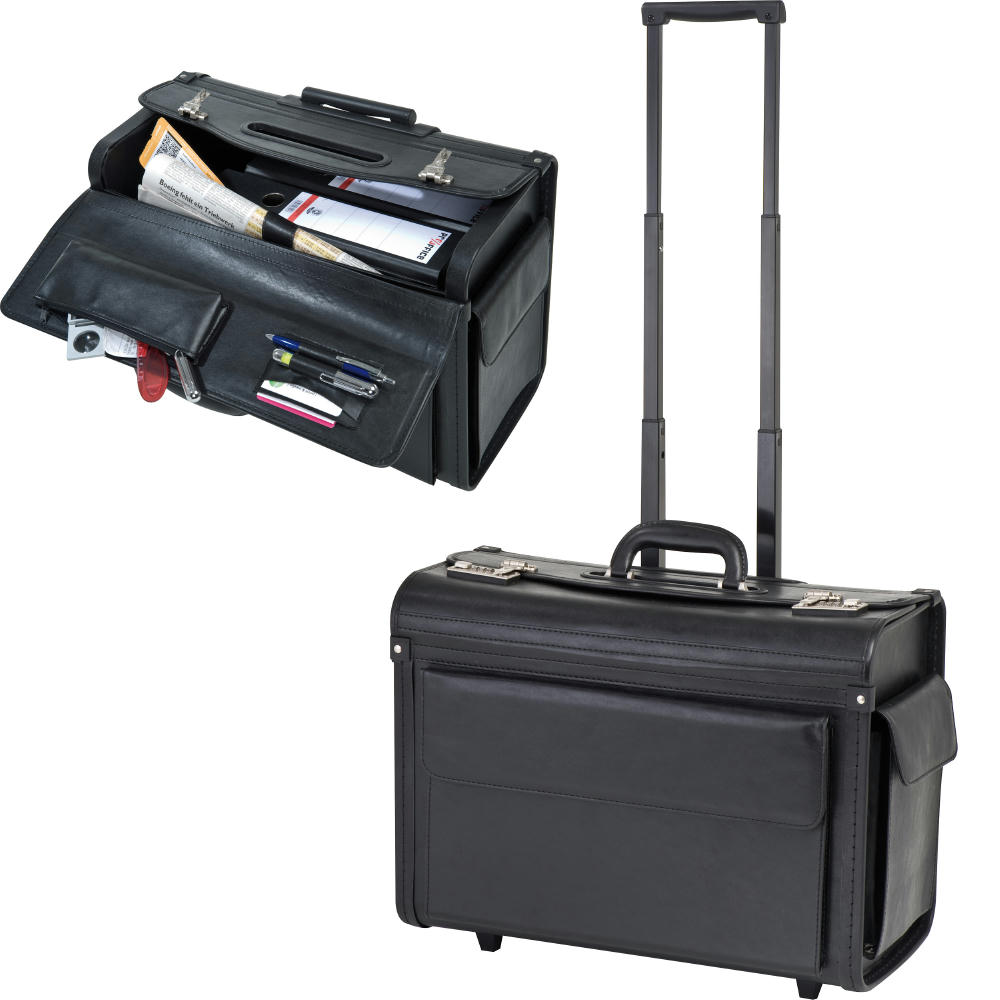 Product image Akten-/Pilotenkoffer Trolley aus Kunstleder Werbeartikel