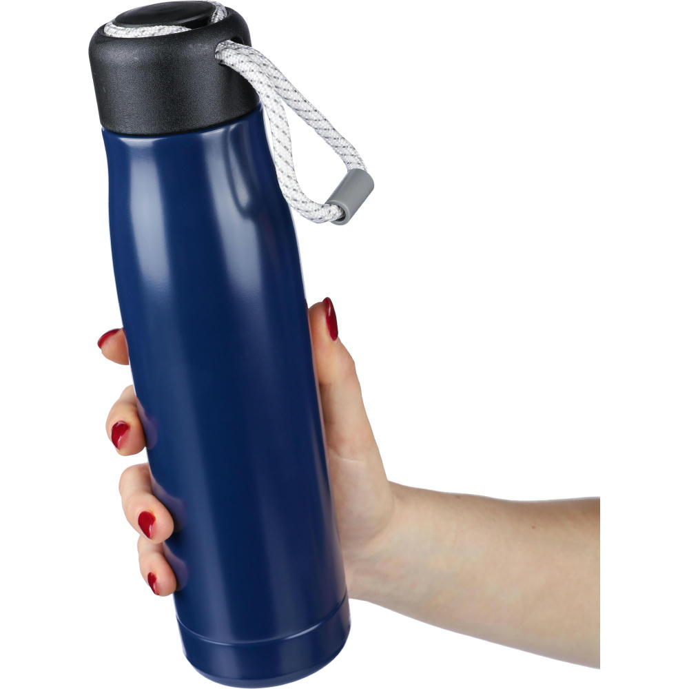 Doppelwandige Trinkflasche aus recyceltem Edelstahl (500 ml) Solene Werbeartikel