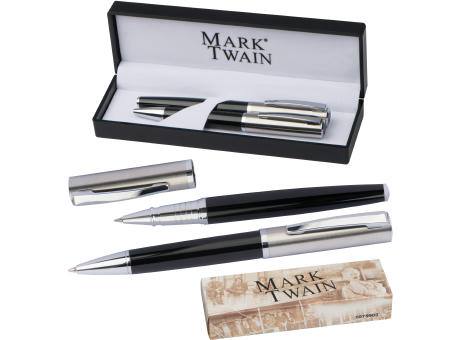 Product image Mark Twain Schreibset Kugelschreiber und Rollerball Werbeartikel