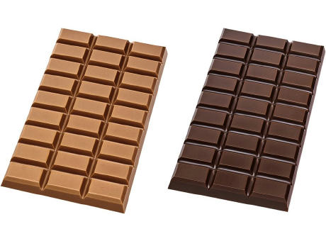 Schokolade 100 g Tafel im Flowpack,   1 Stück, Inhalt: Callebaut Vollmilch Werbeartikel