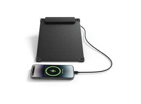 Solarpulse 5W tragbares Solarmodul aus RCS rPlastik Werbeartikel
