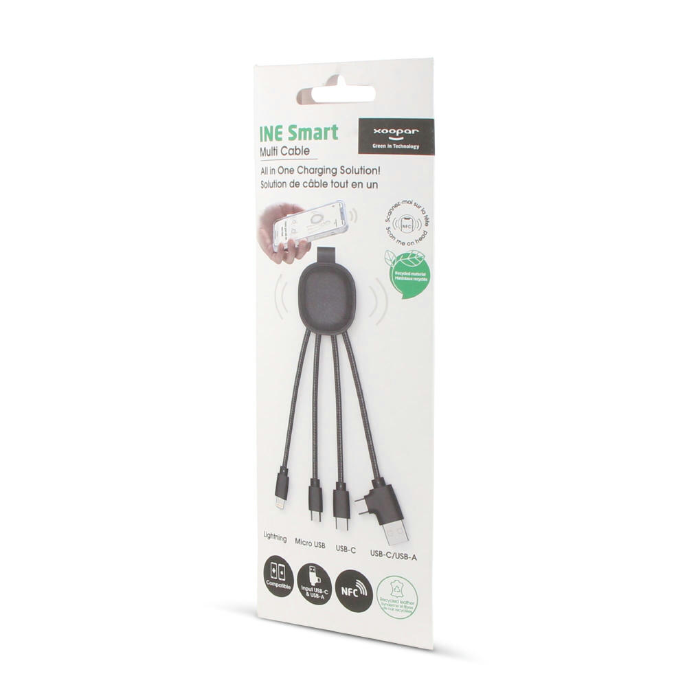 4000 | Xoopar Iné Smart Charging cable with NFC Werbeartikel