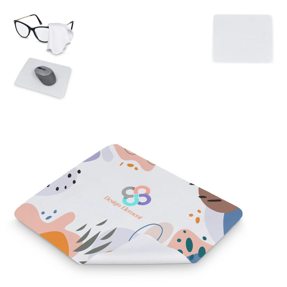 Mikrofaser-Mauspad mit Silikonpunkten 18 x 22 cm (325 g/m²) Sublimationsdruck Werbeartikel