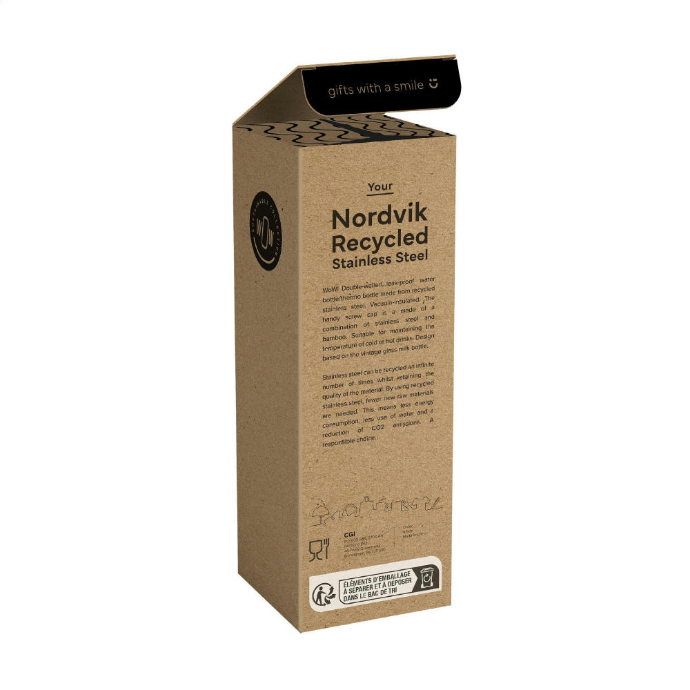 Nordvik RCS Recycled Steel 500 ml Trinkflasche Werbeartikel