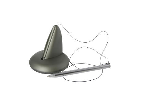 Replot Büroständer mit fixiertem Kugelschreiber bedrucken