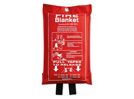 Feuer-Löschdecke 100x95cm Werbeartikel